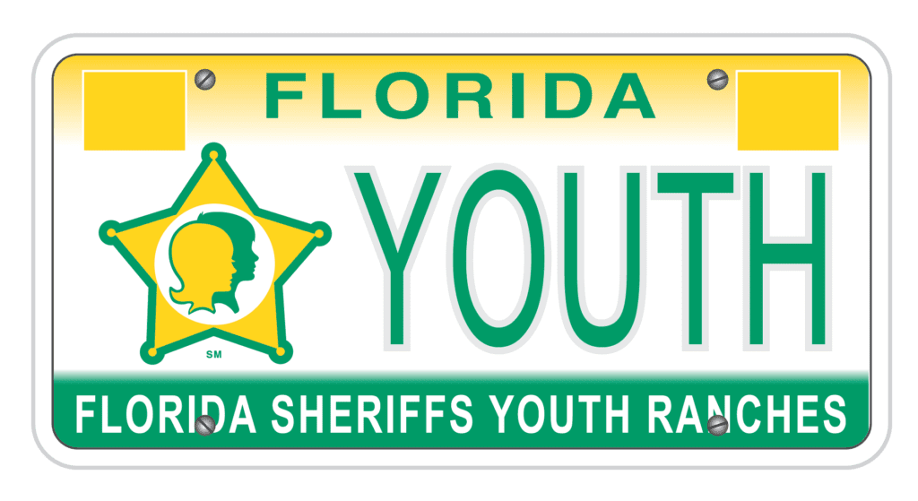 Specialty License Plate Florida Sheriffs Youth Ranches